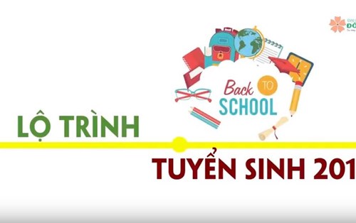 Lộ trình tuyển sinh 2018
