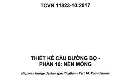 Ban hành tiêu chuẩn Quốc gia TCVN 11823:2017 về thiết kế cầu đường bộ Việt Nam